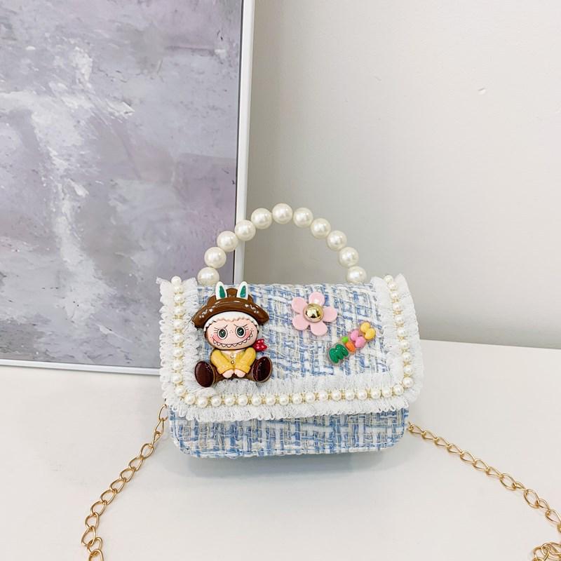 

Trendy Cute Cartoon Labubu Kids Crossbody Bag for Autumn/Winter One Size