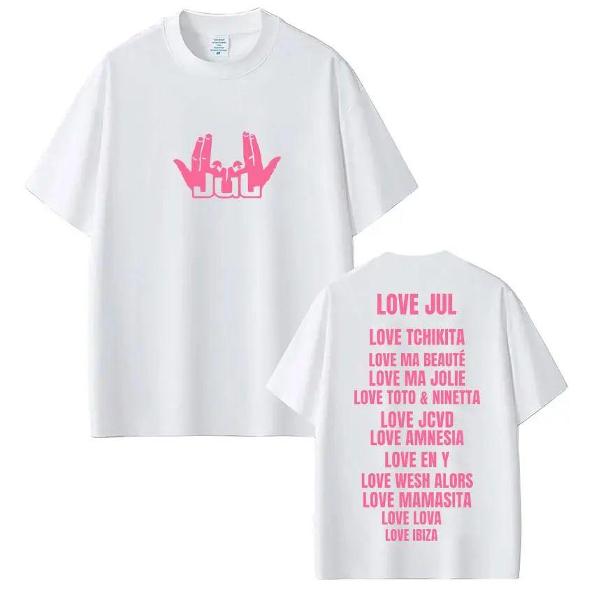 Hip Pop Y2k Tops Rapper Jul Love Jul Classic Graphic Tshirt Fashion Music 202526 Cotton Printed Tshirt Casual Loose T Shirts