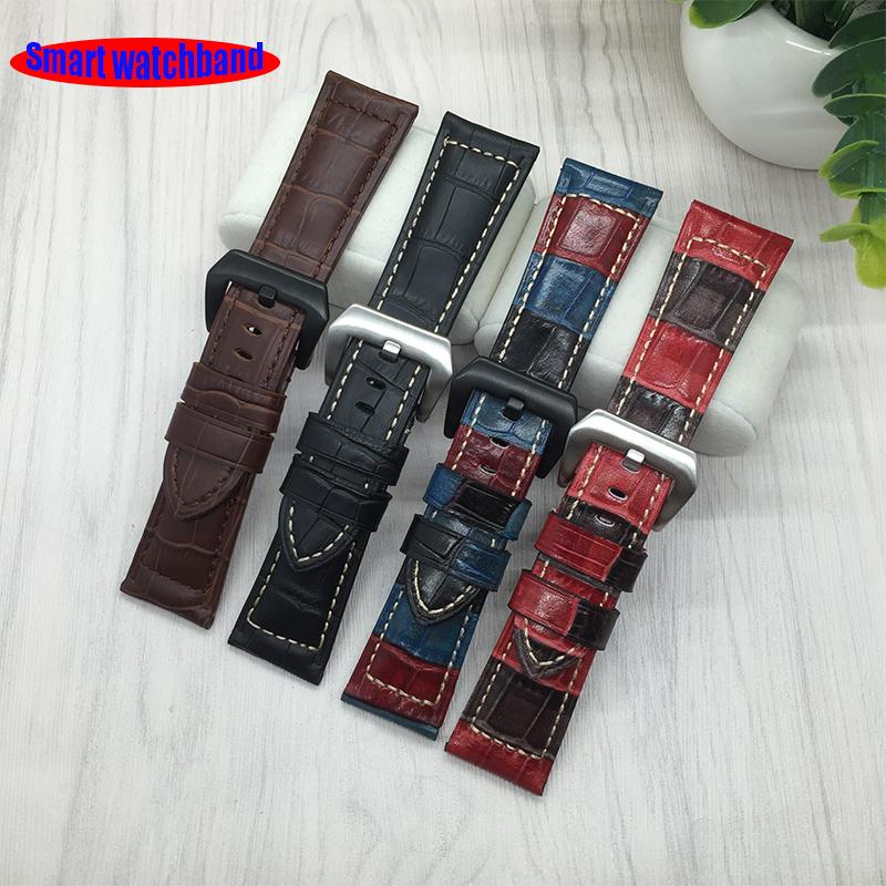 14mm16mm18mm20mm Bracelet de montre en cuir véritable de qualité Bracelet en cuir motif lézard