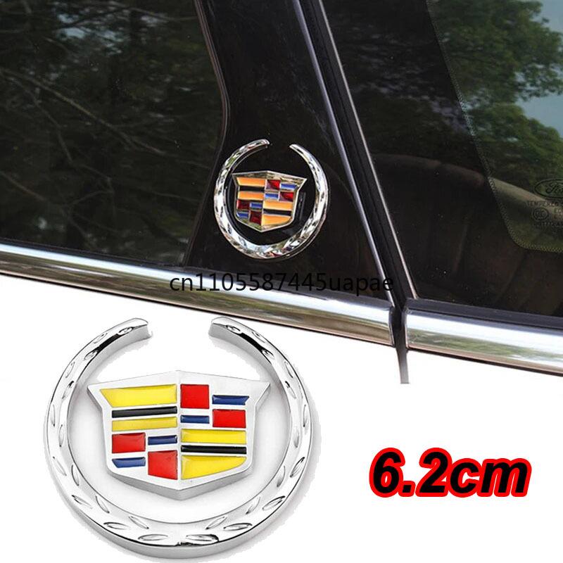 6.2CM Car Window Decorative Emblem Rear Trunk Sticker for Cadillac XTS XLR XT4 Escalade Deville DTS ATS BLS CT4 CT5 SRX XT6 ybsdr66