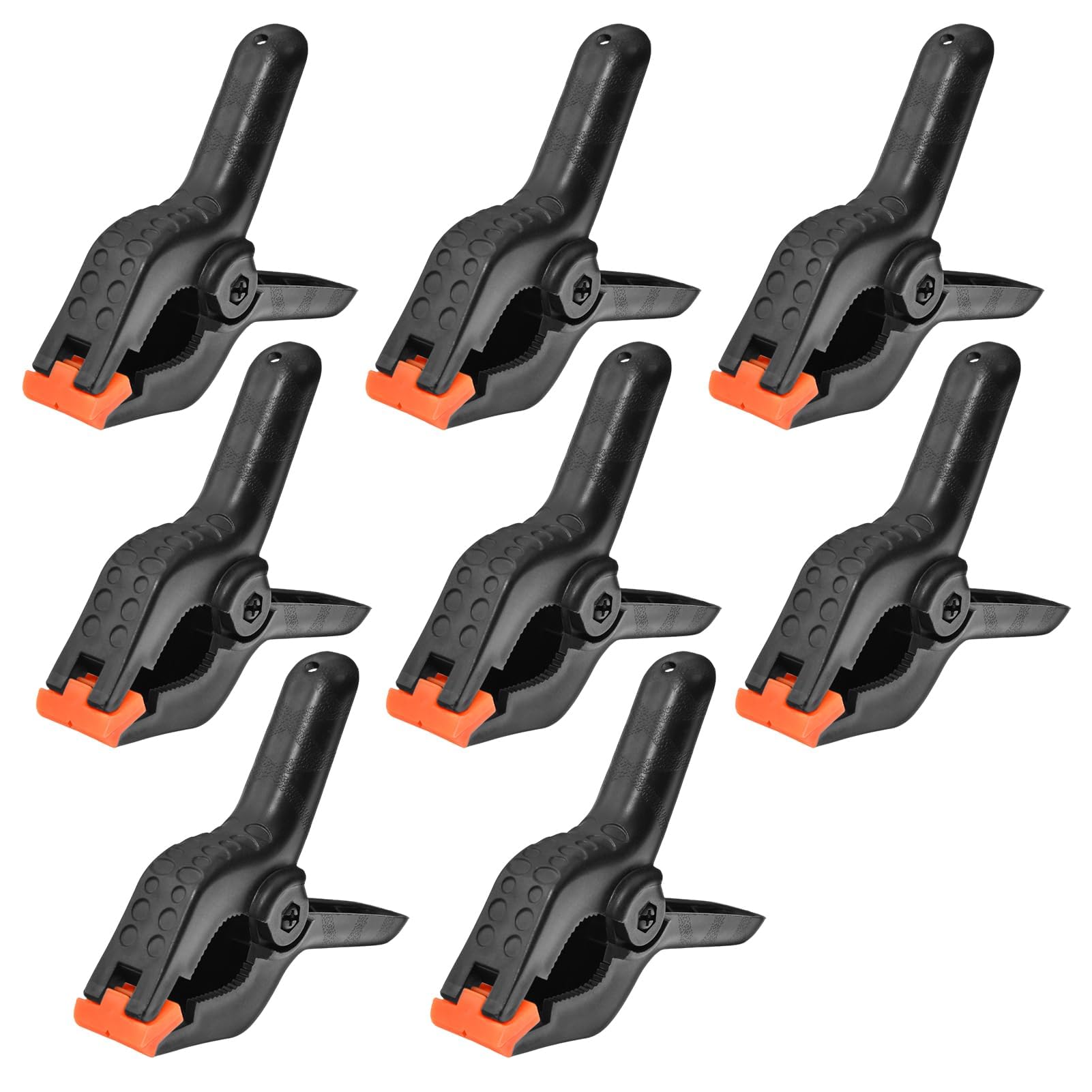 

SPEEDWOX Set of Plastic Spring Strong Backdrop for DIY Photography Photo and Tools 8-Piece 4.5-Inch Clamps, Ergonomic, Multifunctional, A-Type Clips,