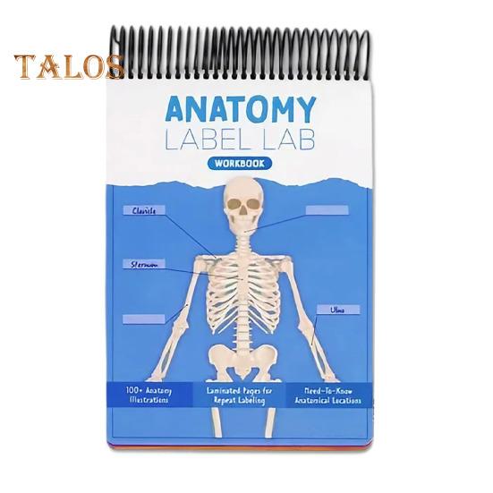 

Лабораторная рабочая тетрадь по анатомии. Более 100 иллюстраций по анатомии человека. Рабочая тетрадь по изучению физиологии для студентов медицинских вузов, врачей и медсестер. синий