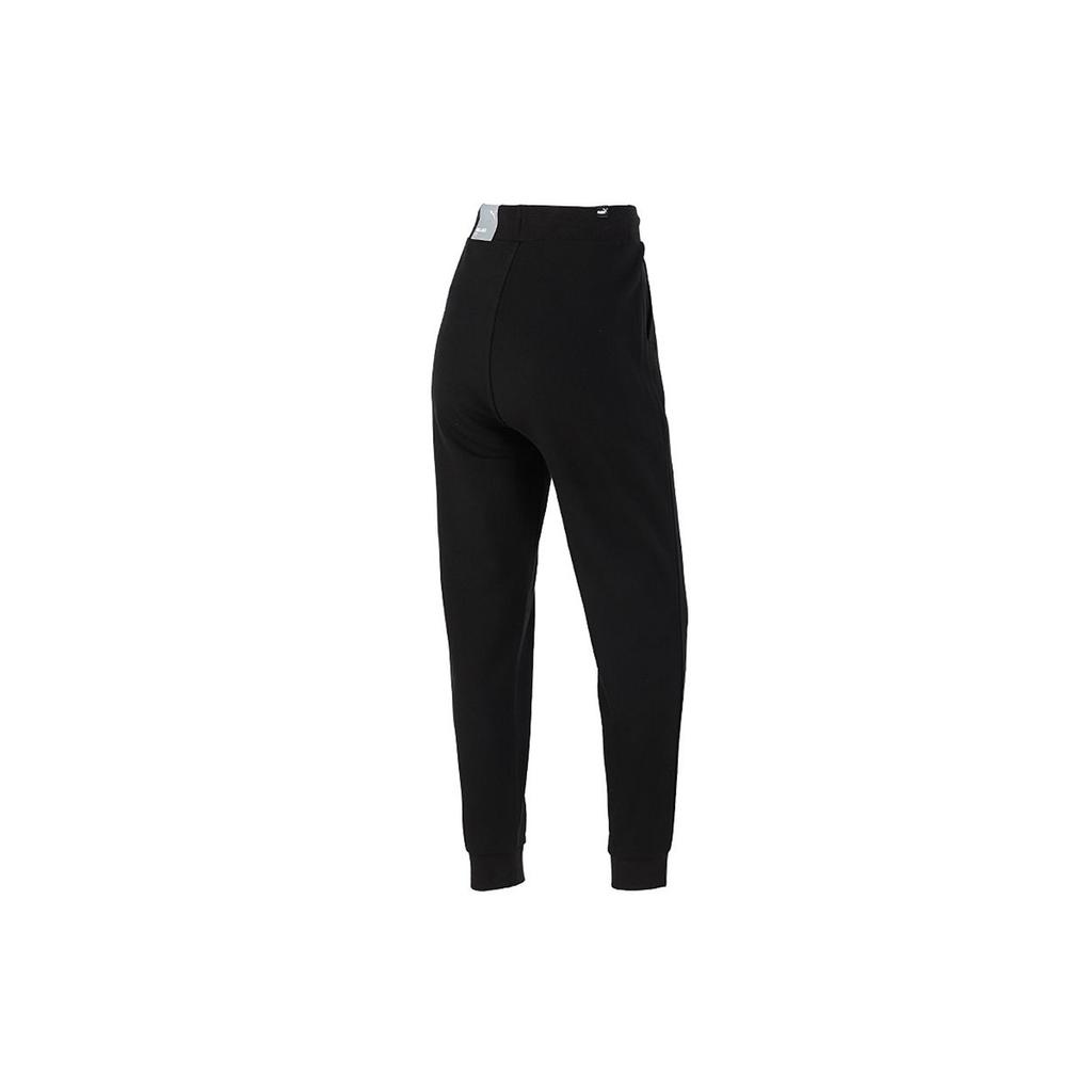Puma Sports Running Training Knitted Lace-Up Casual Breathable Long Pants Women bottoms Black 847687-01