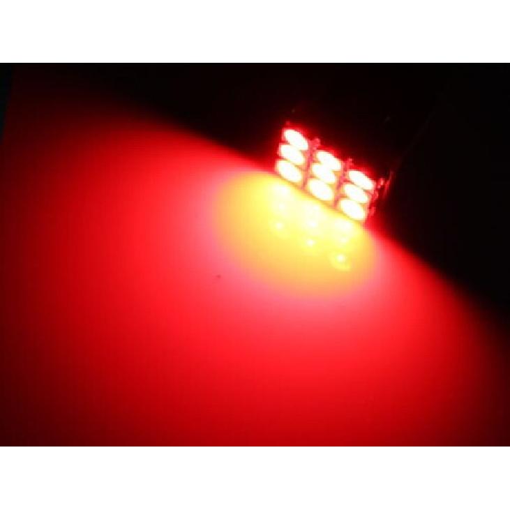Brilliant Red 168 194 2825 T10 Wedge SMD LED Bulbs For Interior Map Dome Lights