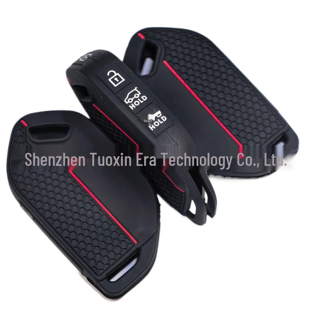 Honeycomb Silicone Key Case for 2023-2026 Kia K5/Telluride 7-Button Remote