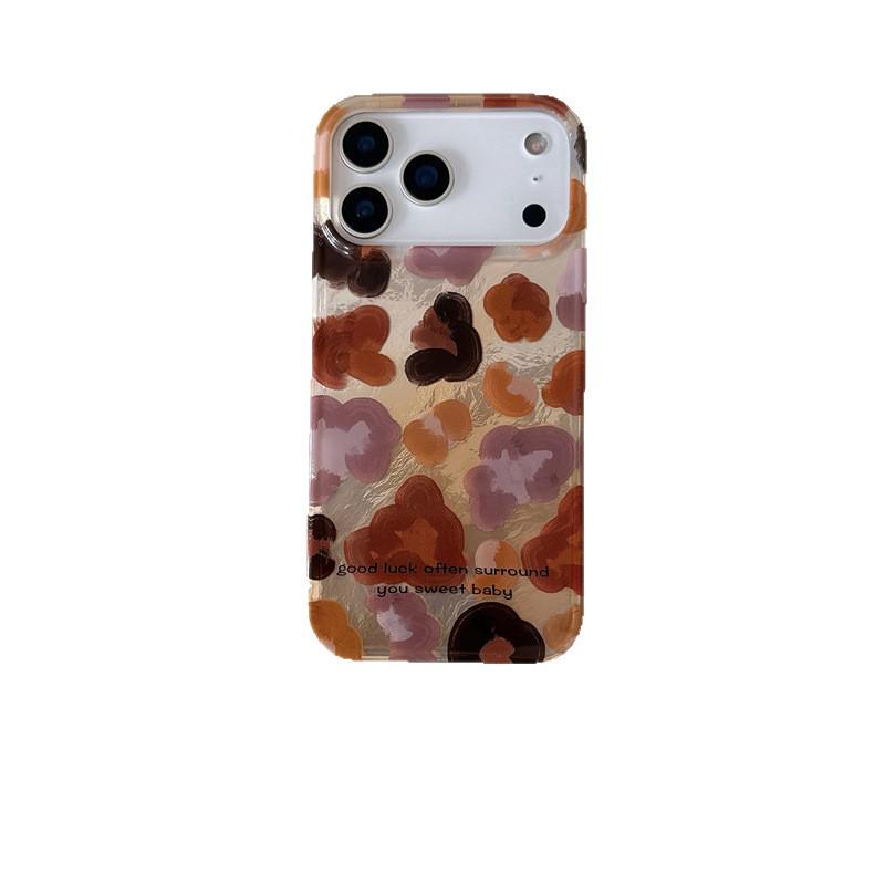 Double Layer Graffiti Leopard Print iPhone 14/13 Pro Max Case with Drop Protection