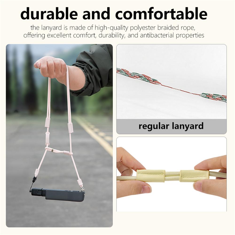 STARTRC For DJI Osmo Pocket 3 Sports Camera Double Ended Lanyard 66 - 136cm Adjustable Neck Strap