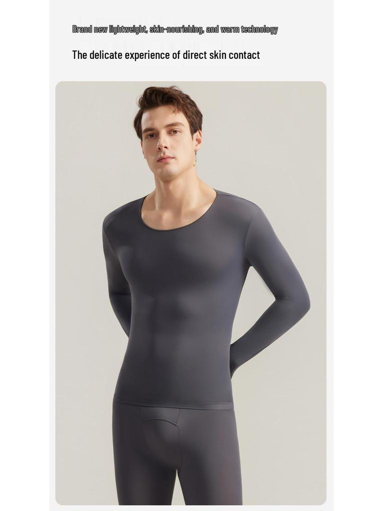 Herren Ultradünnes Warmes Unterwäsche-Set mit Hyaluronsäure Basisschicht für Herbst/Winter