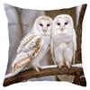 Barn Owl Decorative Pillows With Nest And Mountain Scenes Polyester Pillowcase, Sofa Decorative Cushion Cov Headboard Pillow