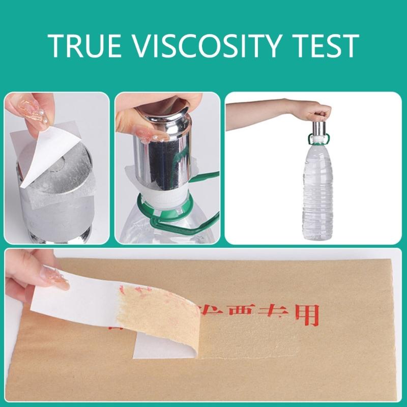 10 Rolls High Strength White Double Sided Tape Strong Adhesive Mounting Tape for Craft Scrapbooking 10Meter Per Roll