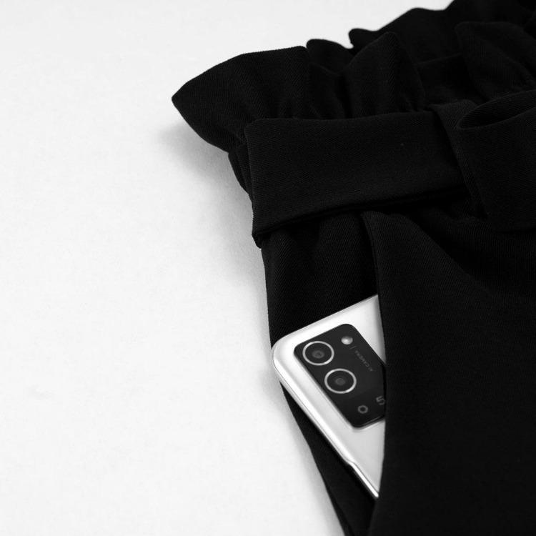 Women Summer Commuting Loose Fitting Solid Color Pants Temperament Style