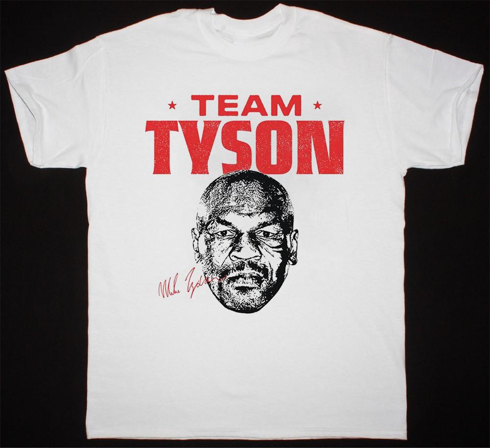 Mike Tyson Boxing Signature White Gift Fan All Size TShirt KK44 Unisex T-Shirt S