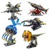 Mechanické zvíře Nautilus Ponorka Stavebnice Medúza Chobotnice Želva Modelová Figurka Sestavená Cihlová Hračka k Narozeninám