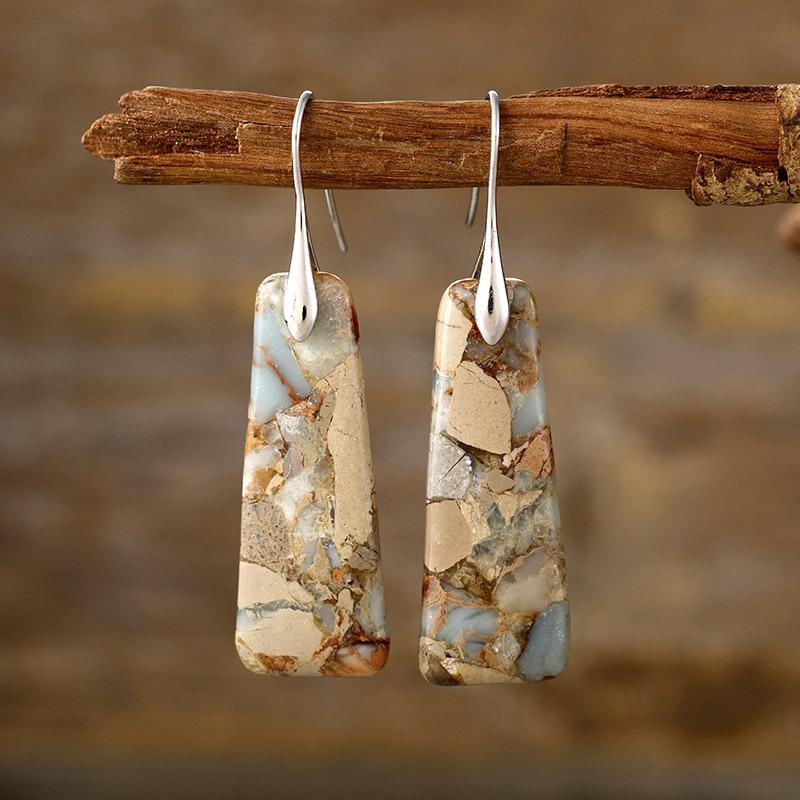 High Quality New Bohemian Natural Stone Earrings Earrings, Light Luxury Trendy Accessories
