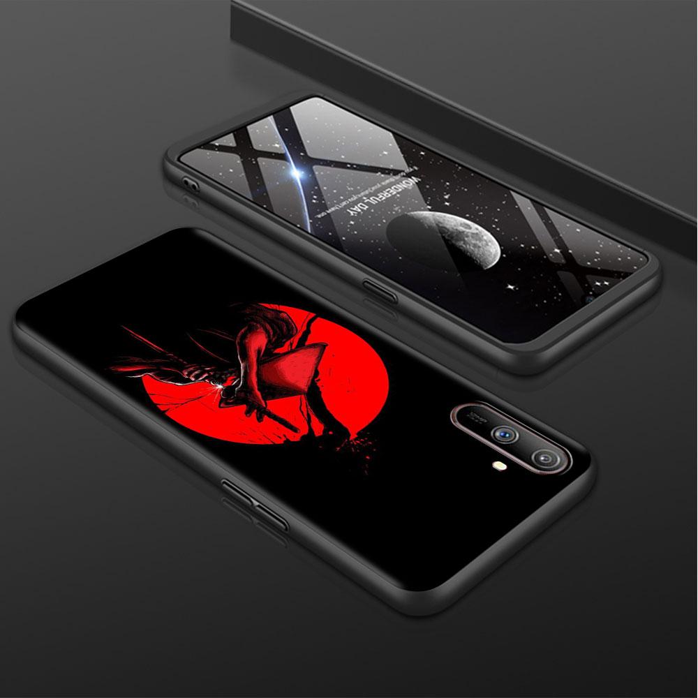 Krajinomalba Tušová malba Japonsko Samurajské umění Měkké TPU pouzdro pro Realme 8 C21 9 Pro 8i 9i GT Neo 3 2 C3 7 6 C21Y C15 C11 Kryt na telefon