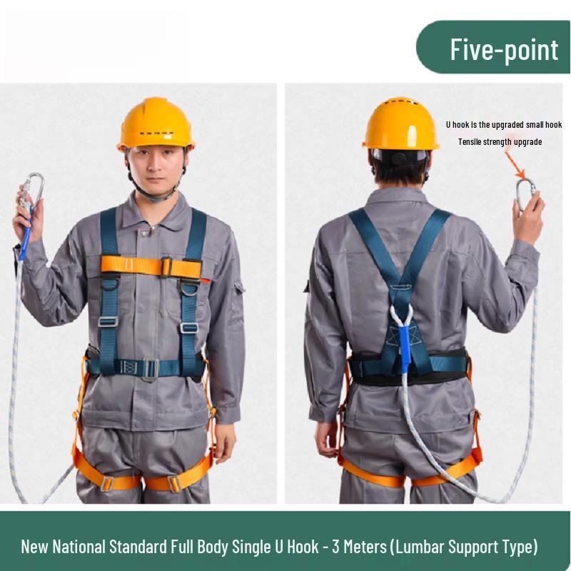 OLOMM Full Body Five-Point Safety Harness