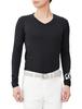 TaylorMade Basic V-Neck Base Layer Men's Golf Shirt, Black, Size M, 2024SS, TL398