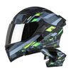 Motorcycle Helmet Unisex Full Face Street Bike Helmet All Season Large Tail Wing Motorcycle Protective Gear