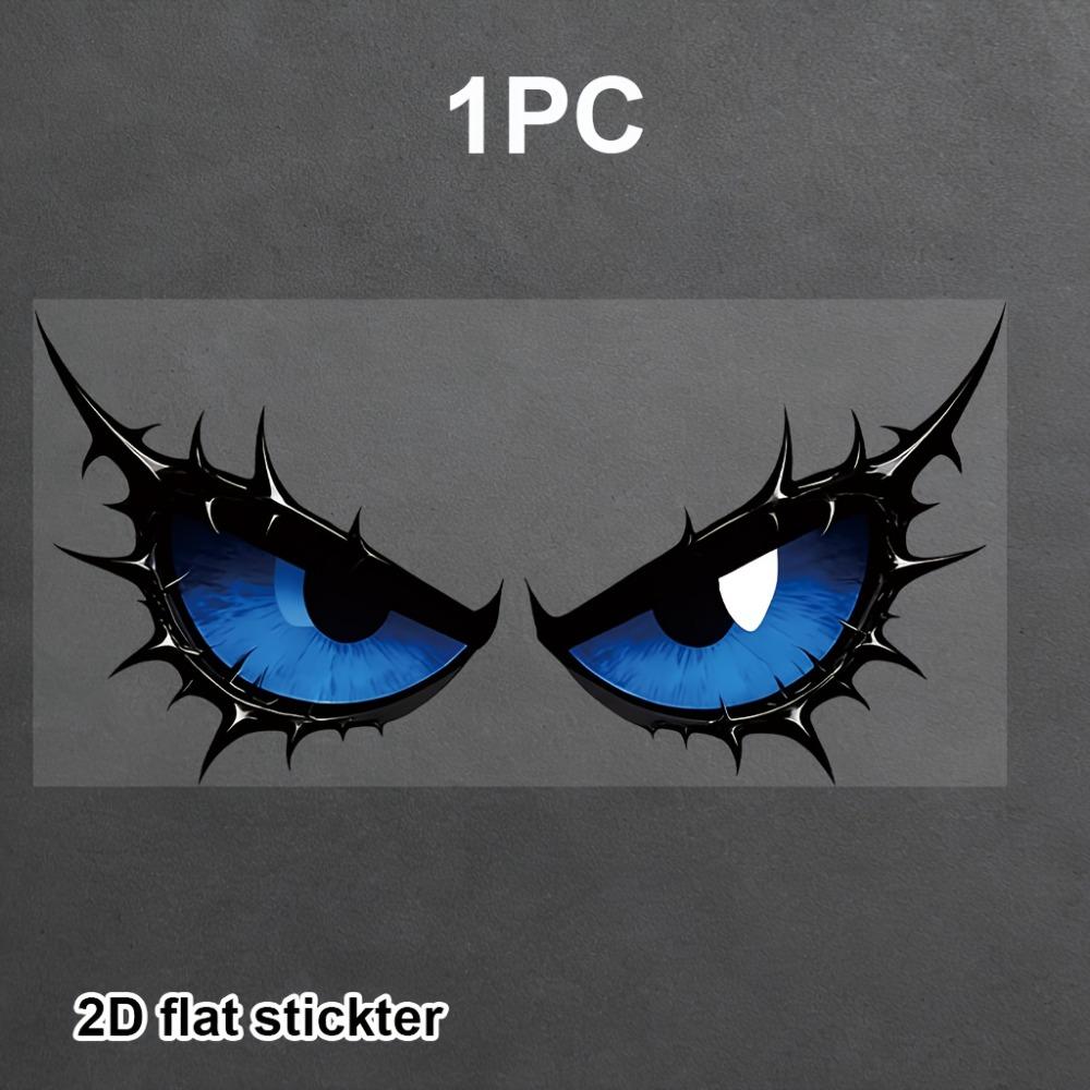 Monster Eye Irregular Sticker, Self-adhesive Vinyl Decal, DIY Ornament for Motorcycle Fuel Tank Helmet Fairing Rear Windshield