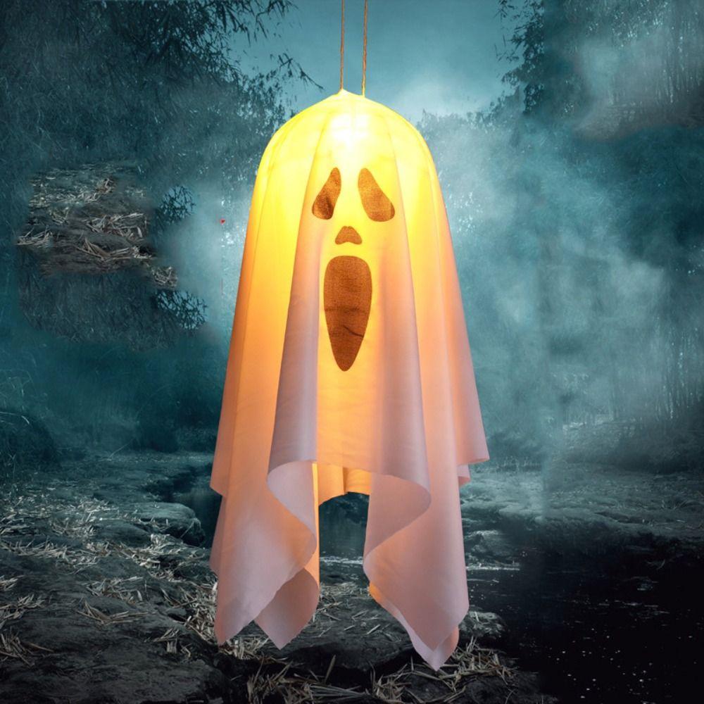 Wind Tunnel Ghost LED Pendant Luminous Halloween Pendant Lights  Venue Layout Props