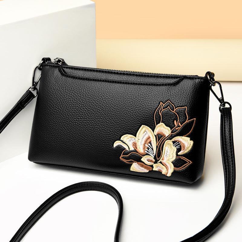 Embroidered Floral Women's Crossbody Clutch - 2025 New Chinese Style