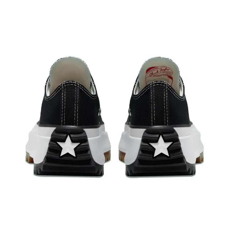 Converse Run Star Hike Versatile Round Toe Lace-Up Low Top Kids Canvas Shoes Men sneaker Black Q68816S