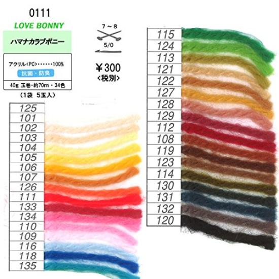 Hamanaka Love Bonnie Color 119 Top-Dyed Yarn,