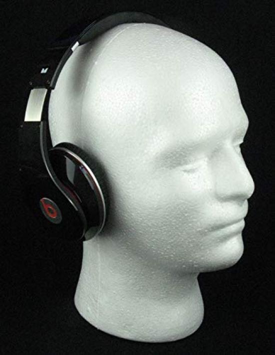 Fuji Interior Mannequin Head Male Head Lightweight Display Model Stand White