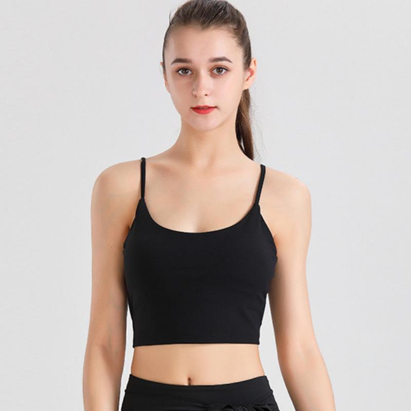 Nové sportovní spodní prádlo na jógu Venkovní podprsenka se zkříženými zády Fitness běžecká vesta na jógu odolná proti nárazům