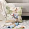 Cartoon Cute R-Rabbit Pillow Case Office Cushions Suitable For Sofa Car Bedroom Decorative Cushion Cover