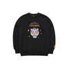 MLB Detroit Tigers Sweatshirts Unisex Black Crew Neck Moderate Regular 3AMTD0121-46BKS