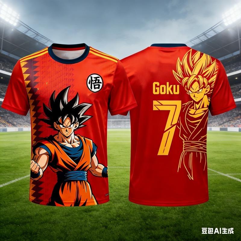 2026 Summer Dragon Ball Retro Fitness T-shirt Men's Oversized 3D Printed Short-sleeved Family Unisex Children's Sports Shirt