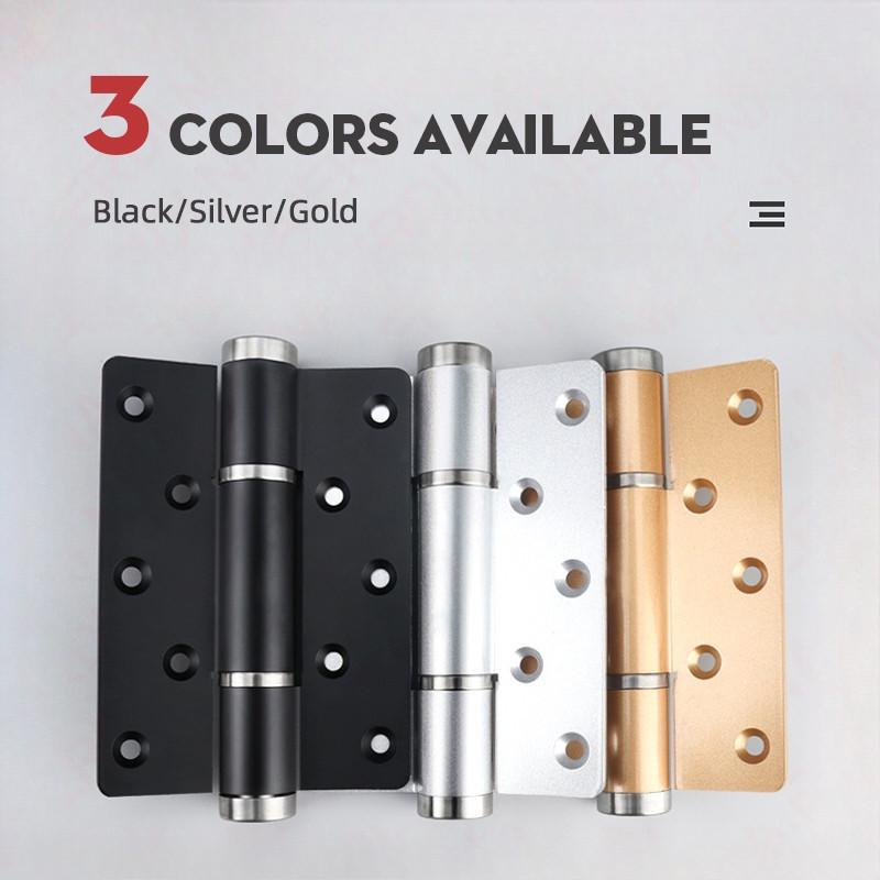 4 In 1 Automatic 90° Positioning Hydraulic Door Closer 5 Inch Multi-function Hydraulic Hinge  Adjustable Soft Closing Door Hinge