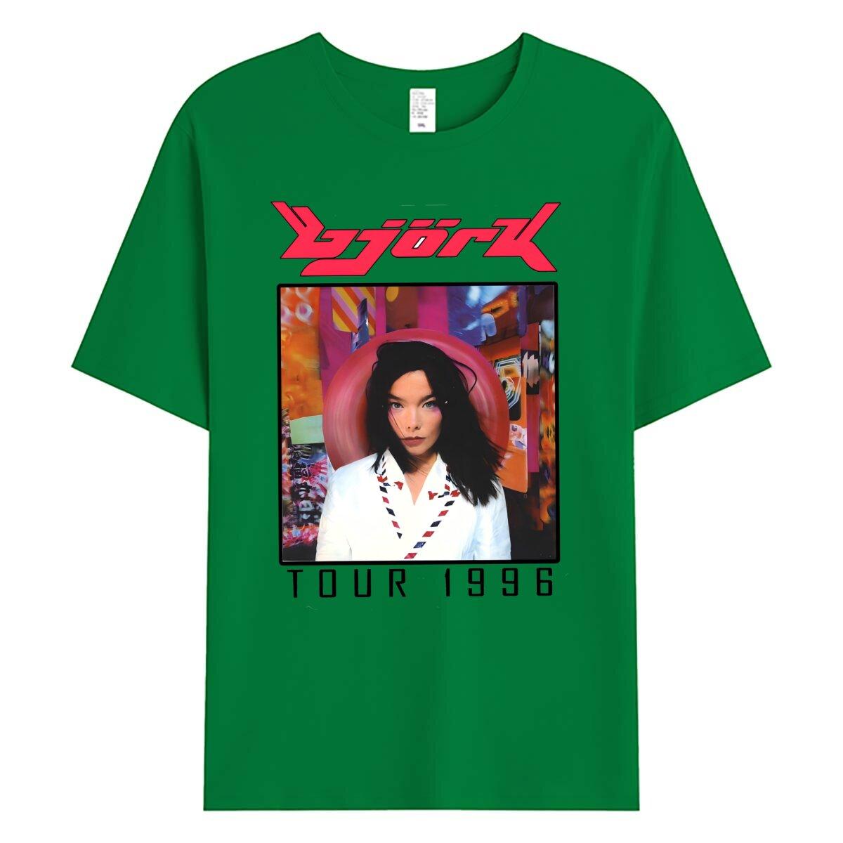 Bjork Post European Tour 1996 T-Shirt Bjork Tour 96 T-Shirt S