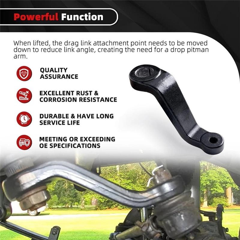 Durable-Arm 6605 Drop Pitman Kit For Jeep Wrangler TJ YJ 87-06 Cherokee XJ Comanche MJ 84-01