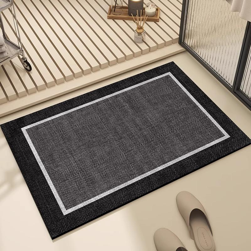 Bathroom Mat Absorbent Floor Mats Bath Carpet Soft Diatom Mud Non-slip Rug Toilet Doormat Entrance Door Tappeto Bagno Alfombra