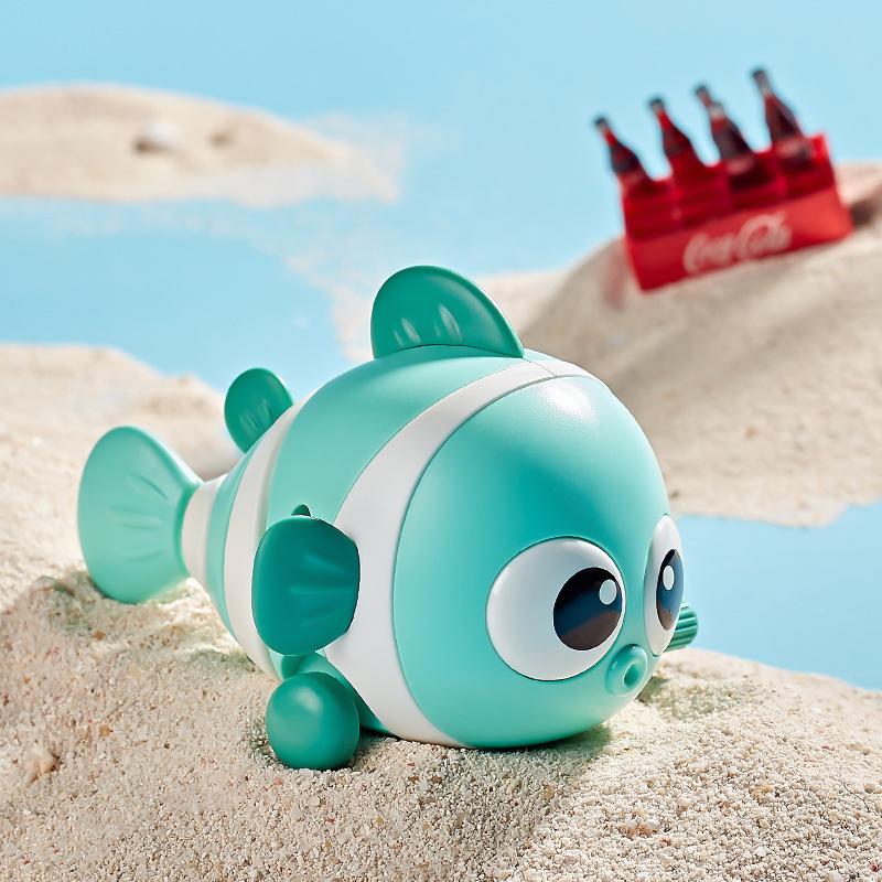 Cute Chain Clownfish Wind-up Driving Toy Cartoon Fish Children Swingfish Baby Puzzle Parent-child Interactive Children Gift
