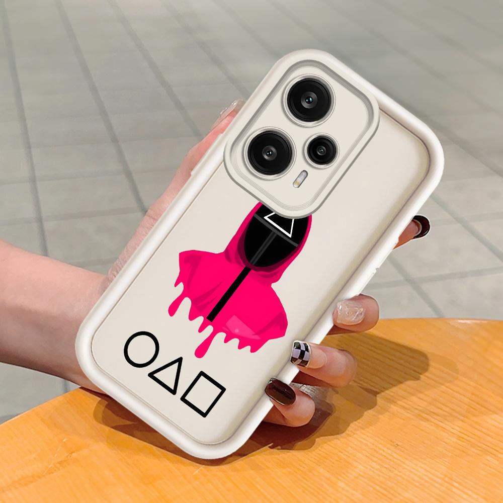 

Мягкий силиконовый квадратный чехол с рисунком лестницы для телефона, полное покрытие, противоударный защитный резиновый чехол для камеры для Xiaomi Redmi Xiaomi 13T Pro белый