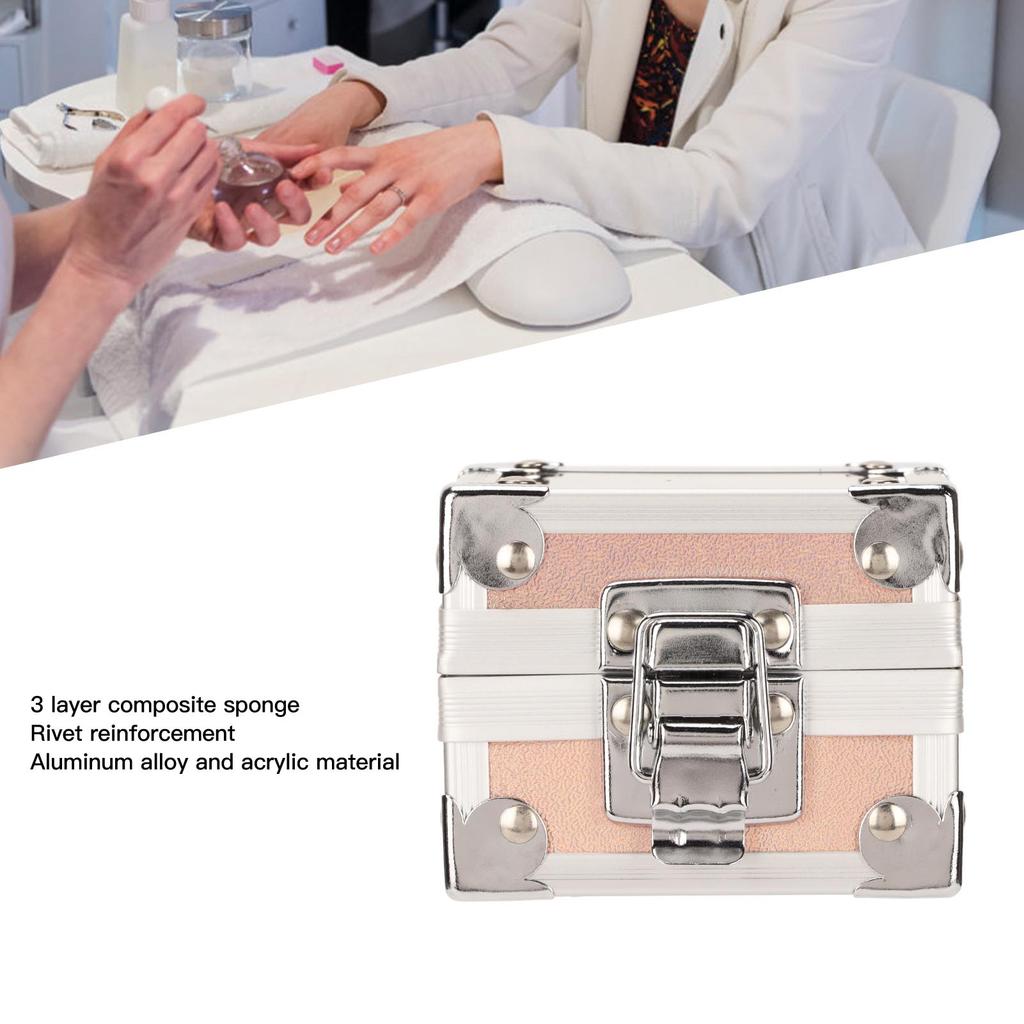 Nail Drill Bit Holder 25 Holes 3 Layer Sponge Transparent   Cover Rivet Reinforcement Dustproof Nail Drill Bit Displayer