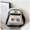 2025 Spring New Small Satchel Shoulder Bag Trendy Messenger Bag Student Men and Women the Same Casual Personalized Mobile Phone Bag