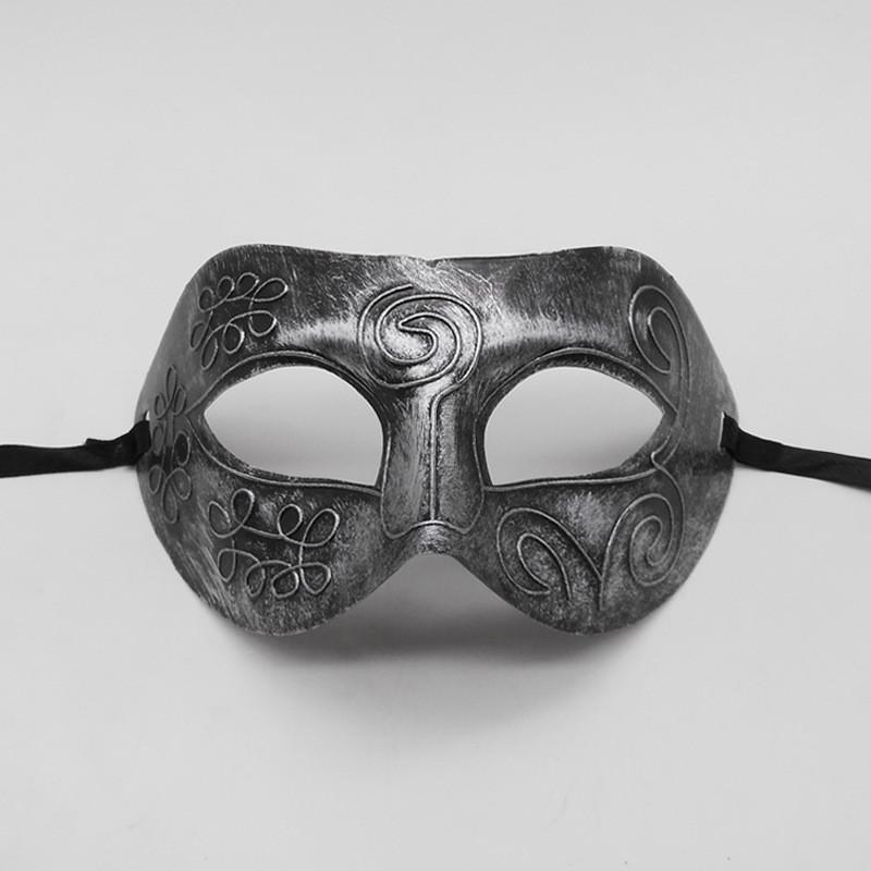 Halloween Mask Plastic Dual Color Carved Headpiece For Costume Party And Theatrical Performance