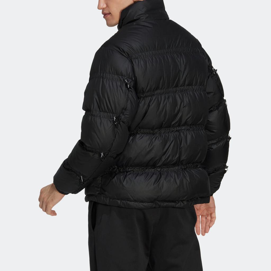 Adidas Originals Fashion Jacket With Embroidered Logo And Zip-Up Stand Collar Men Outerwear Black HL9178