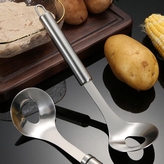 Rice Dumpling Shaper 304 Stainless Steel Meatball Maker Scoop, Hand Press Scoop for Fish Shrimp Easy Clean Kitchen Gadget Balls, Non-Stick Meat