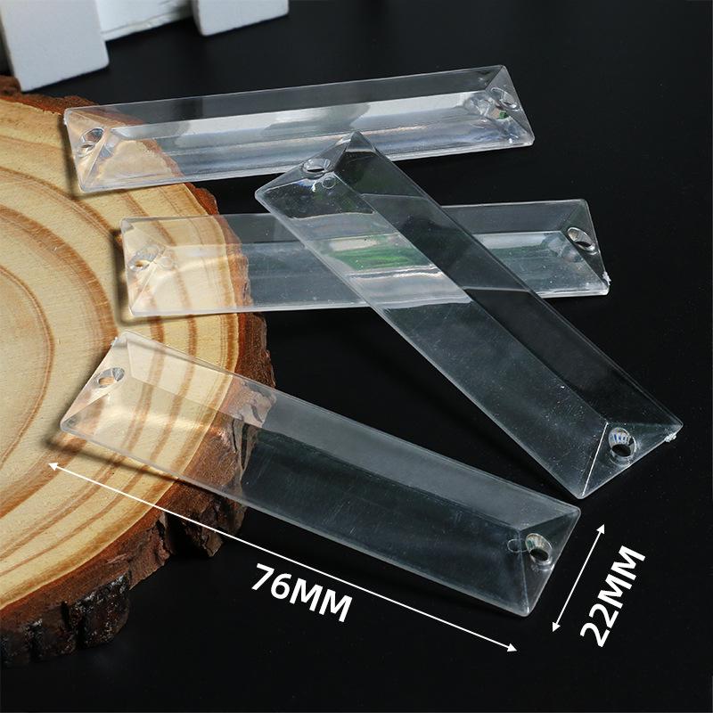 Acrylic 76mm Square Bead String for DIY Curtains and Lighting Accessories
