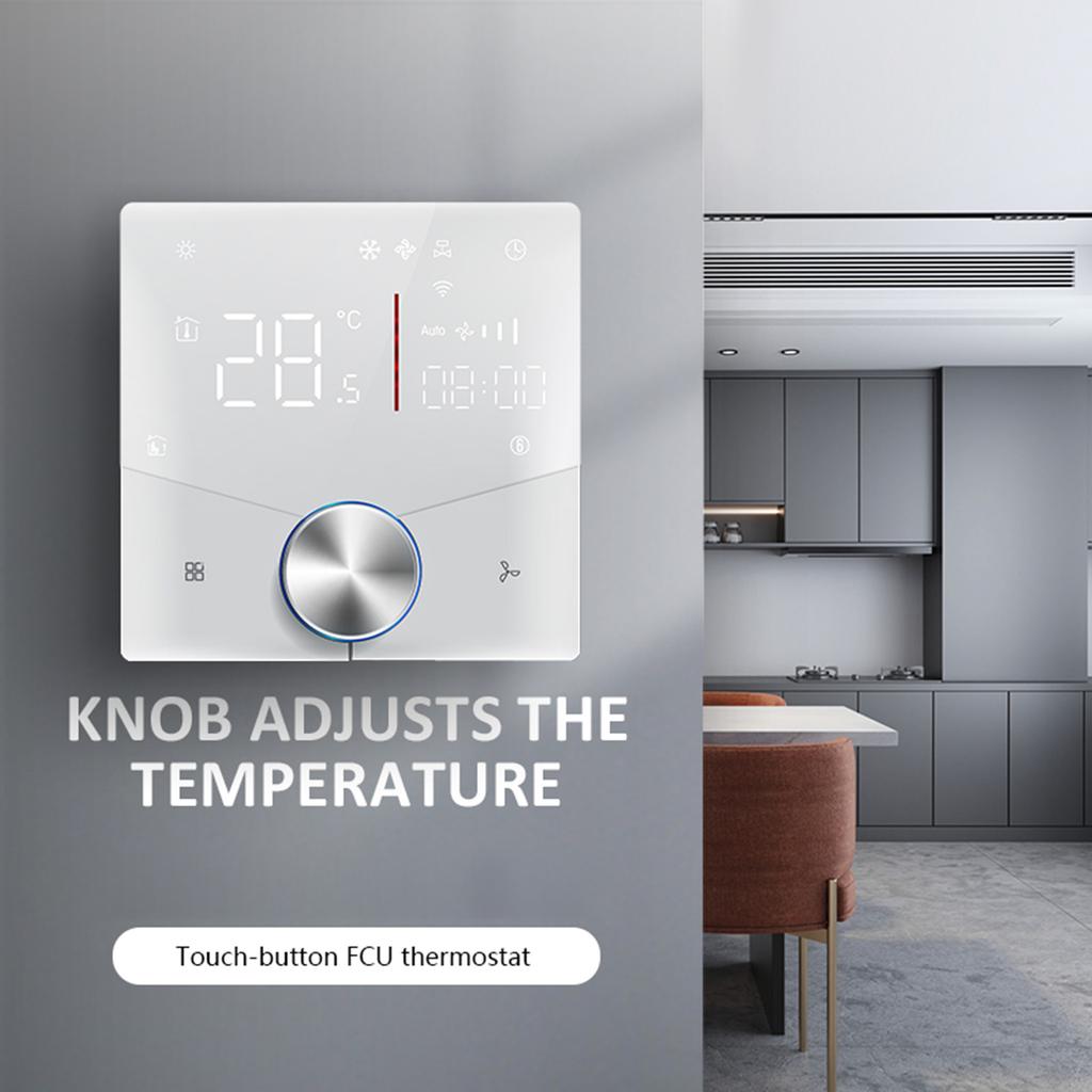 2 Pipe Conditioning Control Panel Digital Display Central HVAC Controller 5+2 6 Periods Programmable
