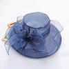 Beach Hat Floral Design Sun Protection Adjustable Organza Thin Elegant Sun Cap Fashion Accessories
