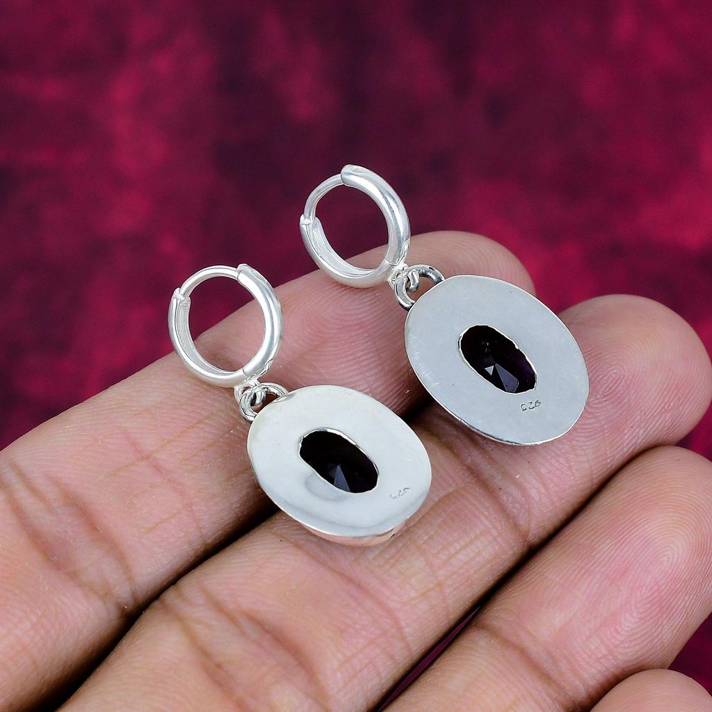 Náušnice Iolite, Náušnice z masivního stříbra 925 Ručně vyráběné šperky z drahých kamenů, Dárky pro manželku Zcela nové náušnice