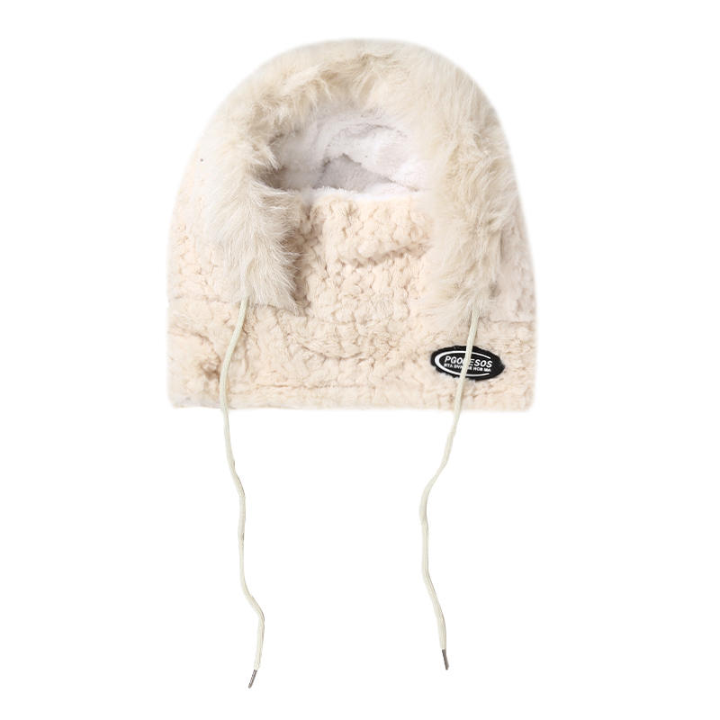 

Унисекс Ветрозащитные Зимние Шапки-Бини Флис Шарф Уличный Теплый Зимний Балаклава с Капюшоном Пуловер Вязаная Шапка One Size бежевый