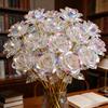 Sparkling Eternal Crystal Roses, Artificial Crystal Flowers, Realistic Rose Bouquet