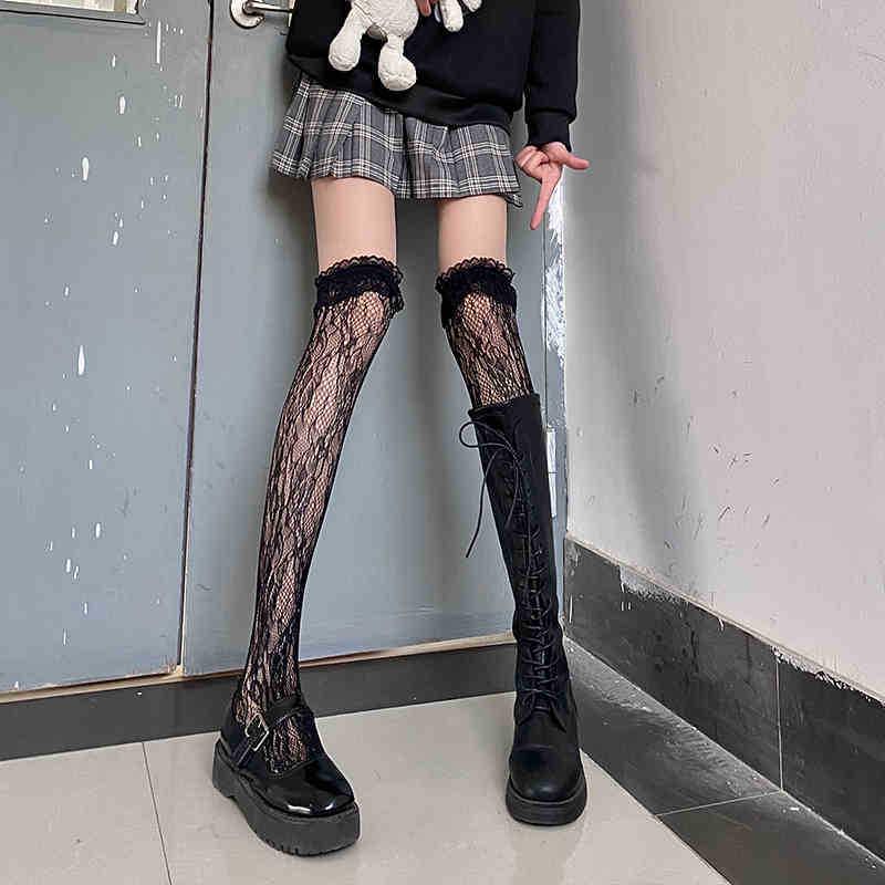 Japanese Style Lolita Lace Calf Socks - Women's Summer Mid-Length Martin Boot Socks